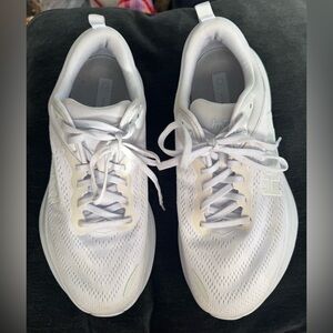 Hoka One One Bondi 8 - Womens White 9.5D (9.5 wide)